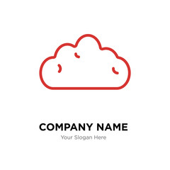 Cloud company logo design template