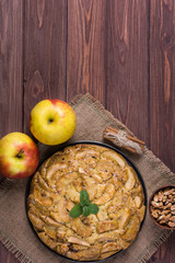 Homemade apple pie