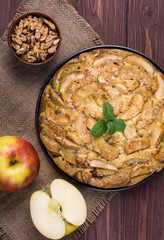 Homemade apple pie