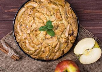 Homemade apple pie