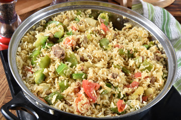 Unstuffed bell peppers