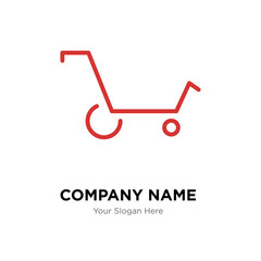 Shopping cart company logo design template