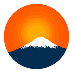 Mount Fuji Japanese landscape Vector