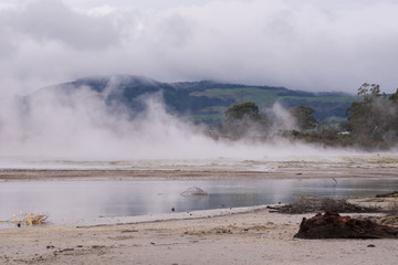 Fototapeta na wymiar Hot Springs in Rotorua, New Zealand