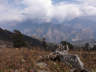 Wanderung durch das Himalaya Gebiet von Uttarakhand in Indien