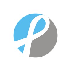 Ribbon care logo design template vector illustration