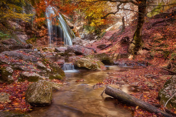 Waterfall in the mountains
