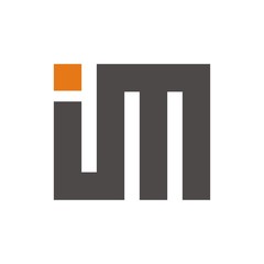 IM logo, MI logo initial letter design template vector