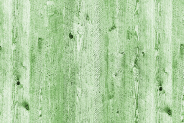 Naklejka premium Green flat wooden background of a single piece of wood