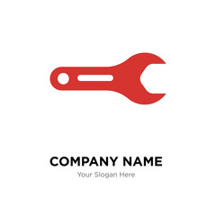 pipe wrench company logo design template