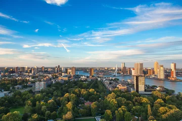 Foto op Plexiglas Rotterdam skyline © fotolupa