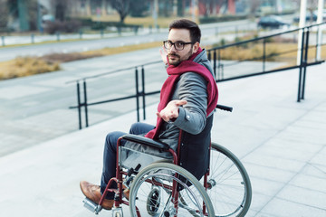 Man in wheelchair