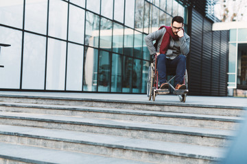 Man in wheelchair