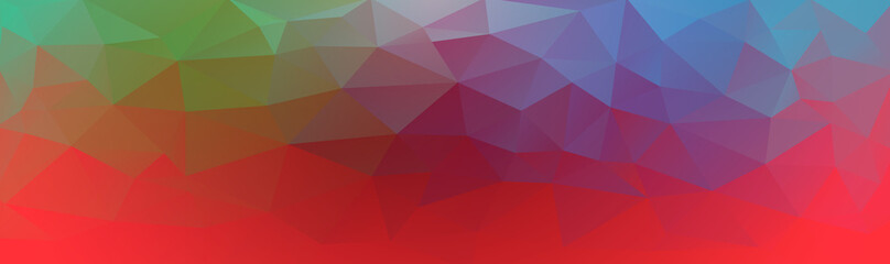 Abstract multicolored polygon, low polygon background. Transfusion of color. All the colors of the rainbow. Multicolor. Watercolor effect. Geometric Pattern