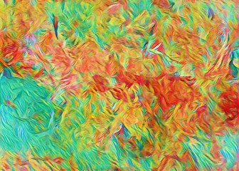 Color mixed art. Abstract texture Impressionism background. Painting on canvas artwork. Hand drawn art. Modern artistic work. Good for printed pictures, design postcard, posters and wallpapers