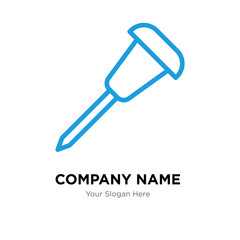Pushpin company logo design template
