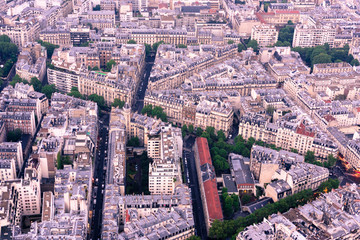 Aerial of Paris Streets 1