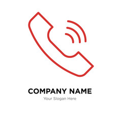 call company logo design template