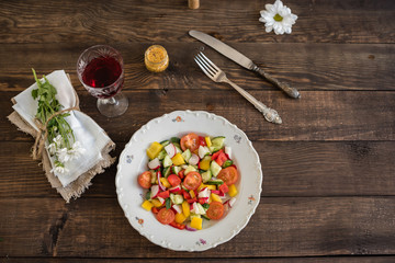 Fresh healthy organic vegetables. Food background