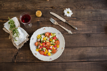 Fresh healthy organic vegetables. Food background