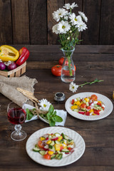 Fresh healthy organic vegetables. Food background