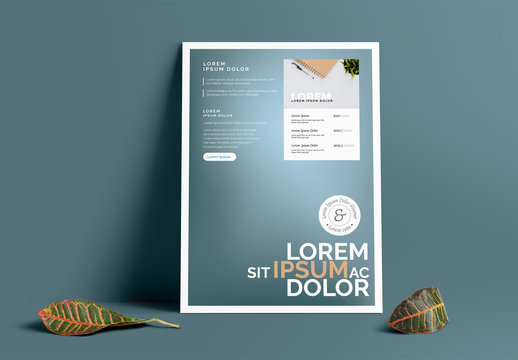 Blue-Gray Gradient Poster Layout