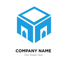 Delivery box company logo design template