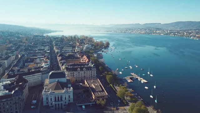 Opera and lake - Zurich