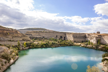 Worked out Limestone quarry
