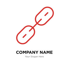 Chain links company logo design template