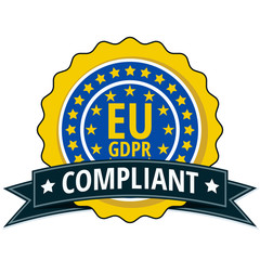 EU GDPR Compliant label illustration