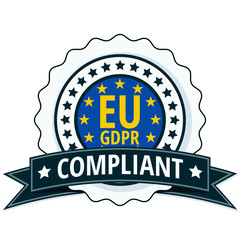 EU GDPR Compliant label illustration