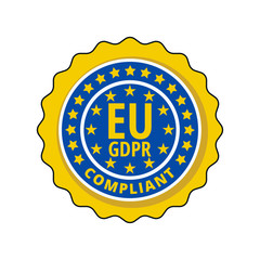 EU GDPR Compliant label illustration