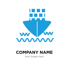 ship company logo design template