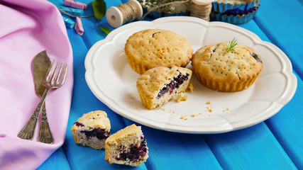 galette  with blueberry and thyme