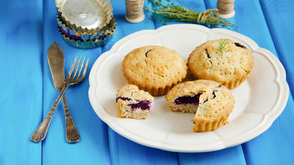 galette  with blueberry and thyme
