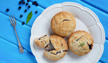 galette  with blueberry and thyme