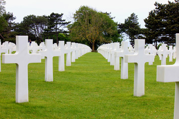 le cimetière américain du débarquement en Normandie 