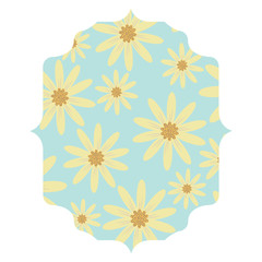 colorful decorative arabic frame with floral design, vector illustration