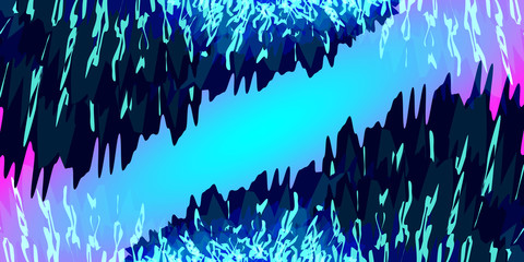 Vector set of frames from underwater algae textures in the sea or ocean.