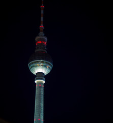 Tower at night in Berlin