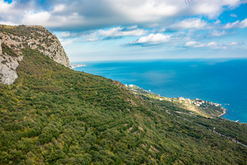 Mount Mshatka-Kayasy in Foros. The south coast of Crimea
