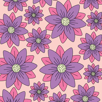 floral background, colorful design. vector illustration