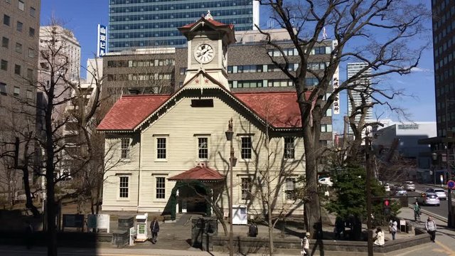 さっぽろ時計台　タイムラプス