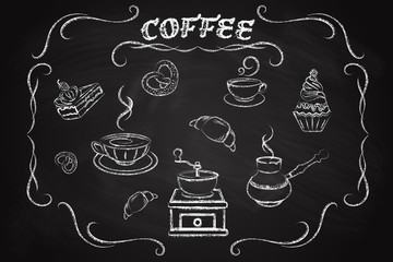 Coffee icon set