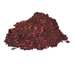 Cacao powder vector illustration on a white background