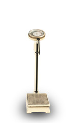 Medical Weight Scales isolated on white background with clipping path.