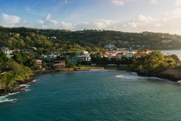 Fototapeta na wymiar Caribbean Beach Houses and Condos
