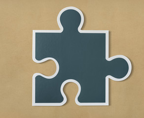 Jigsaw puzzle piece strategy icon