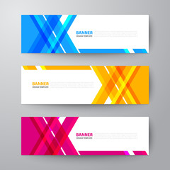 banners web design template abstract vector background